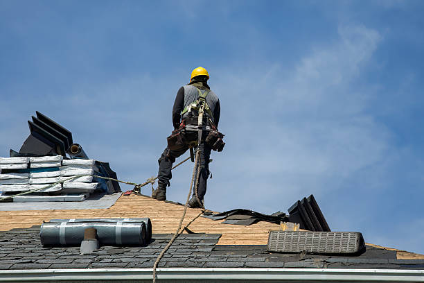 Professional Roof Installation technician working in Acton, MA